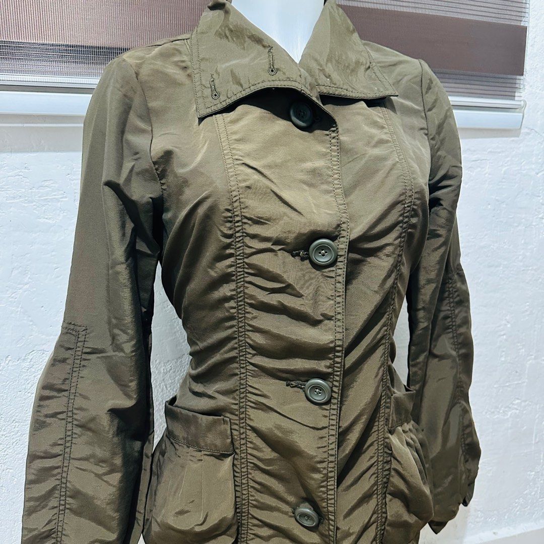 Halogen Coat Dress Fatigue Green (Category: Coats, Jackets and Outerwear) located in Calamba. Submitted by zybellezone (Listing ID 1352256121, Image 2). Description: Small on tag, Fits small to medium.
