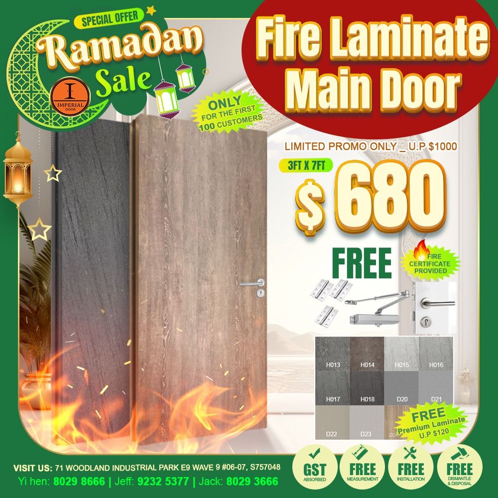 Hari Raya Sale Direct Door Factory / HDB BTO Door and Gate / HDB ...