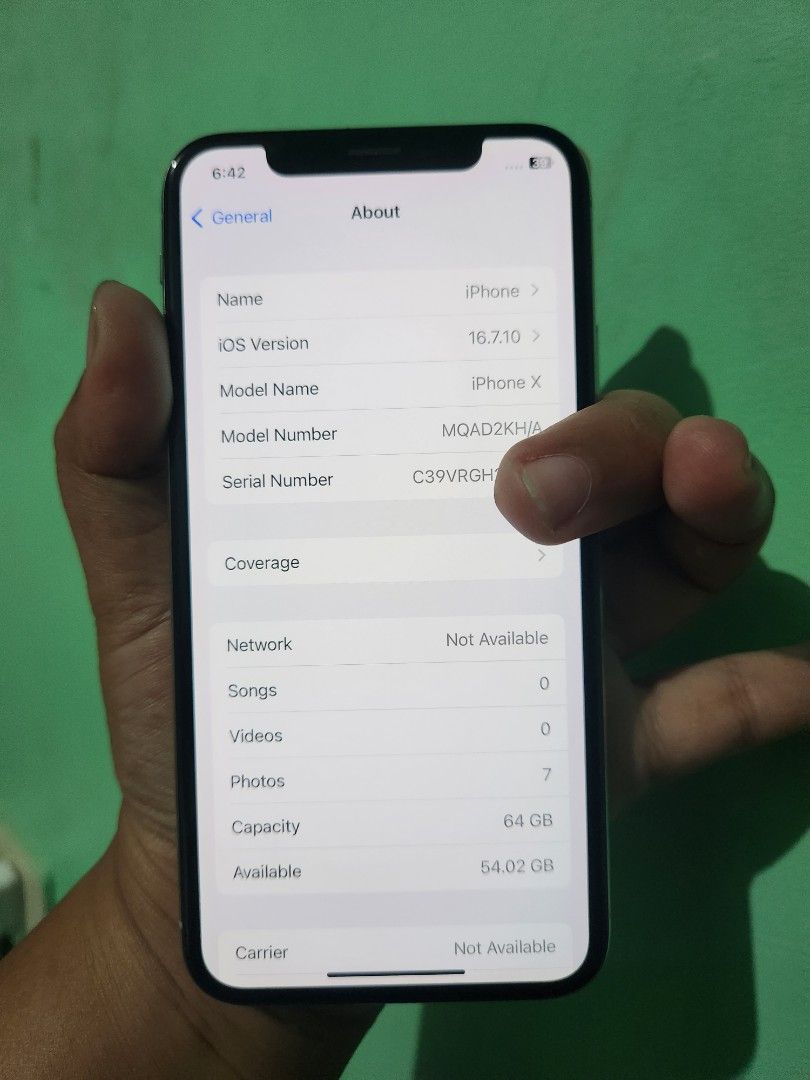 iPhone X (Category: iPhone X Series) located in Manila. Submitted by lucky.charm.gadgets (Listing ID 1352284709, Image 2). Description: iPhone X 64gb (F.U) MAY TRUE TONE MAY FACE I.D 100% BATTERY HEALTH PINALITAN KASI SERVICE NA TEST TO SAWA BAGO BAYARAN FREE case with type c to lighting set charger MAGBASA KA MUNA BAGO KA MAG REACT ! Buy at your own risk 😊 For fast transaction call/text 09279452049,09704549350 *PAG COD SAMIN ANG PERSONAL RIDER 
