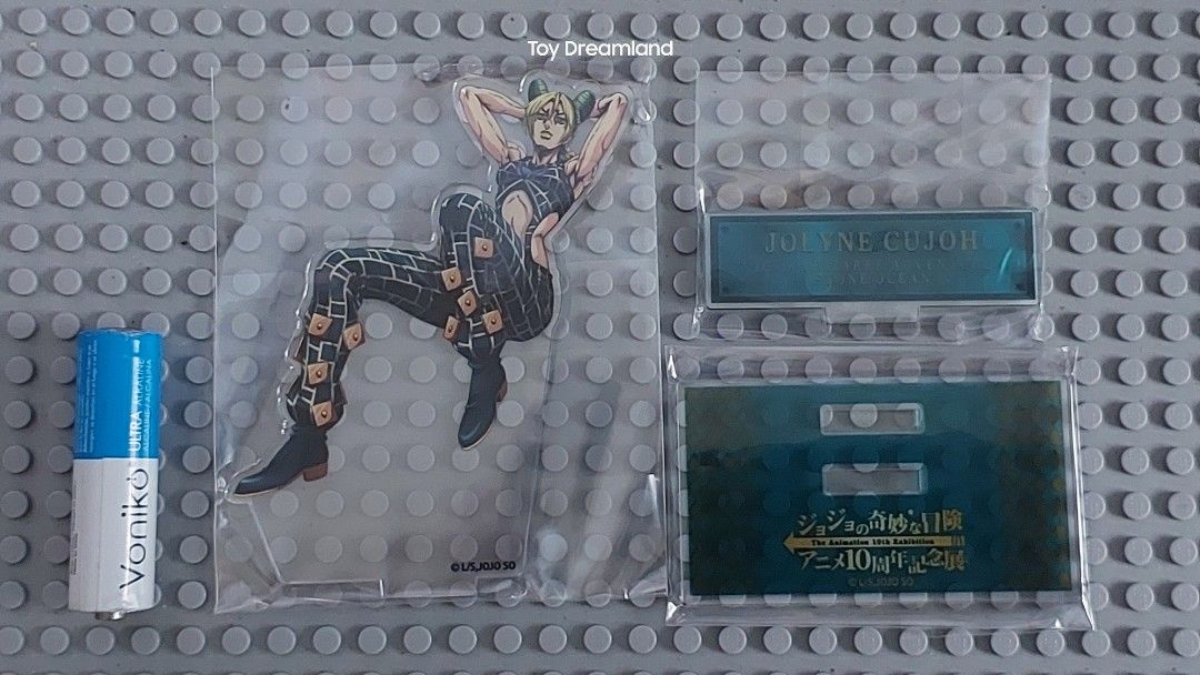 JoJo's Bizarre Adventure Jolyne Acrylic (Category: Designer & Blind Box Toys) located in Imus. Submitted by toydreamland (Listing ID 1352293304, Image 1). Description: JoJo's Bizarre Adventure The Animation 10th Anniversary Exhibition Jolyne - Acrylic stand - New, sealed in plastic, complete A822.