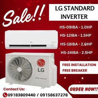 ❗LG DUAL INVERTER SPLIT TYPE AIRCON