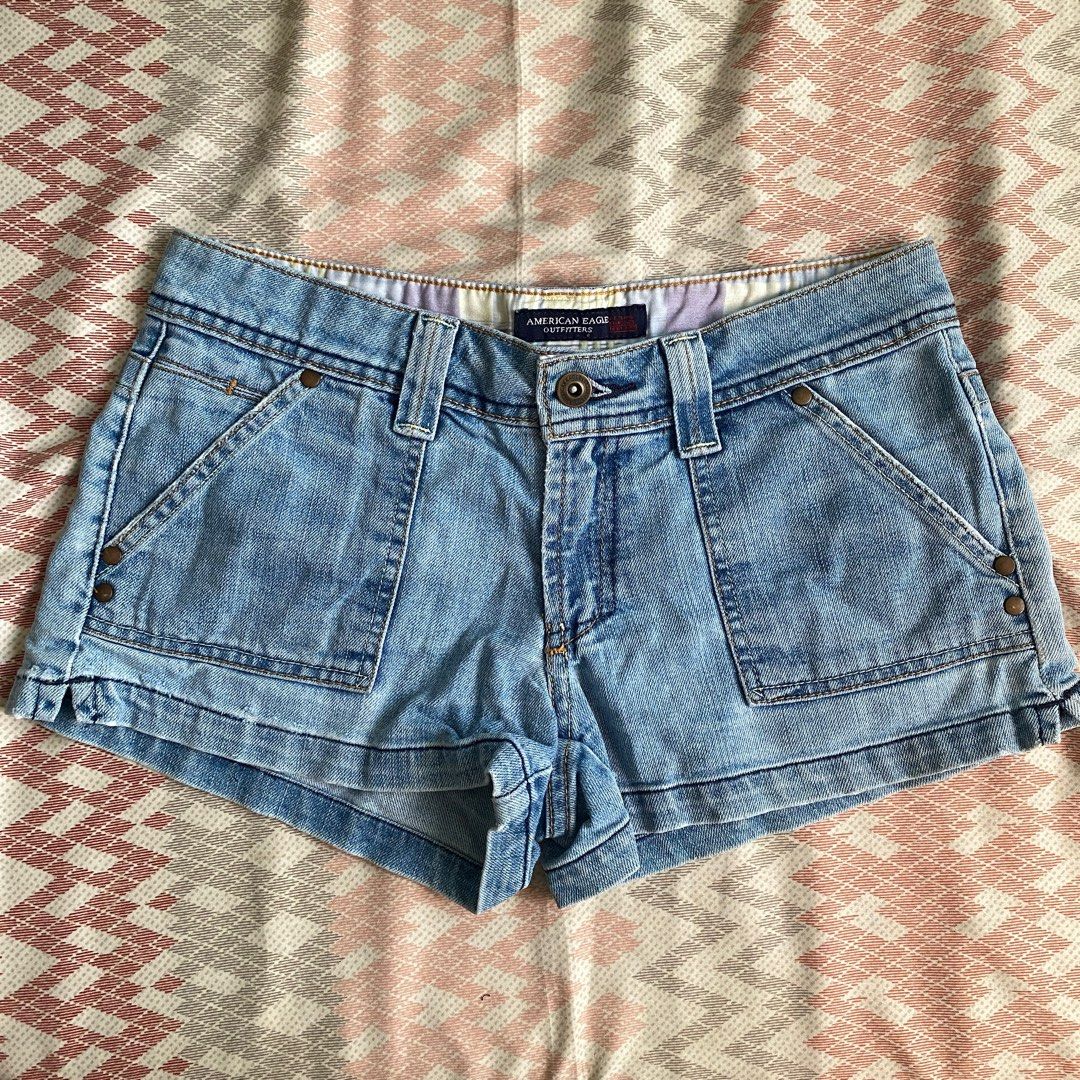 Low waisted Light Blue Shorts (Category: Shorts) located in Rizal. Submitted by TheRetailAddict (Listing ID 1352179321, Image 1). Description: .