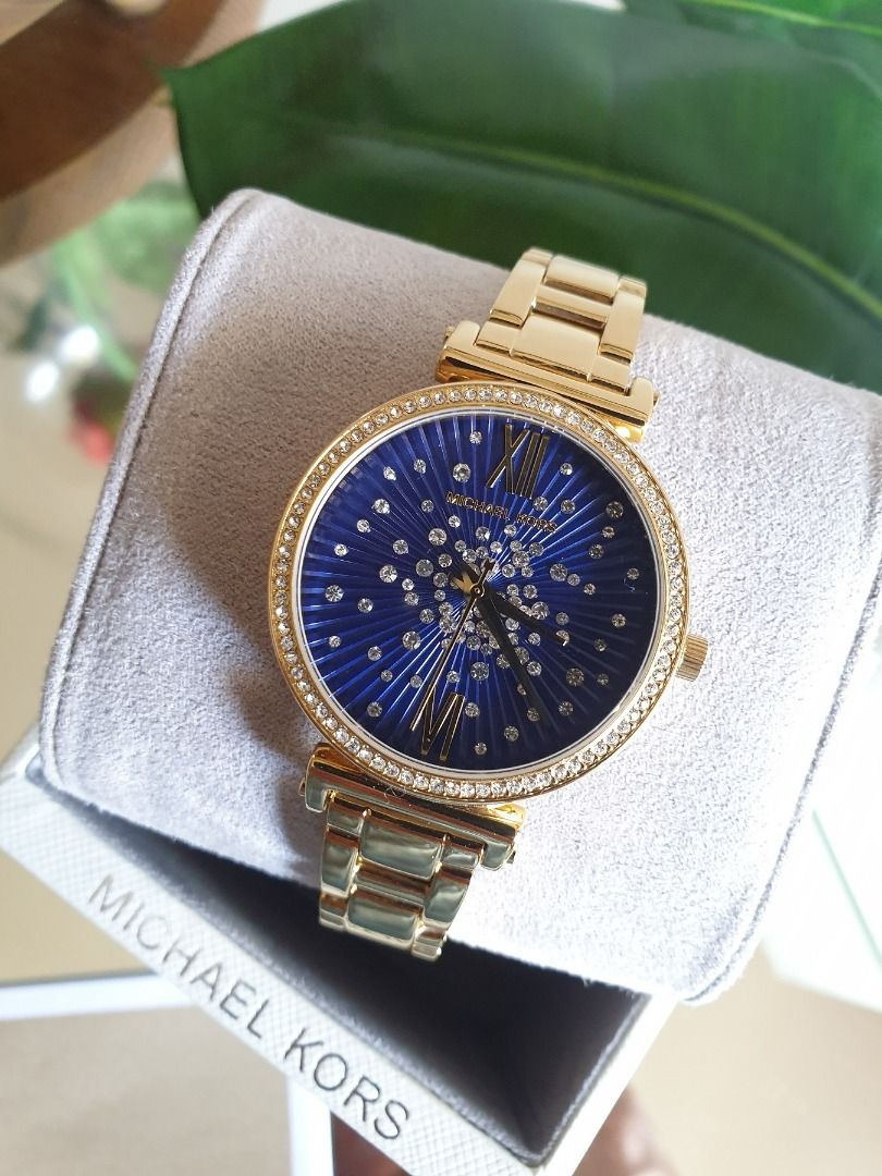Michael Kors Ladies Watch - MK3971 Sofie Quartz Fixed Crystal Bezel ...