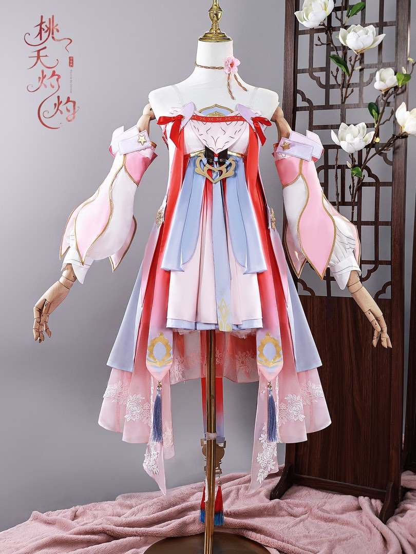 【Special Discount】INSTOCK-Uwowo Game Wuthering Waves Jinhsi Peach Blossom Cosplay Costume