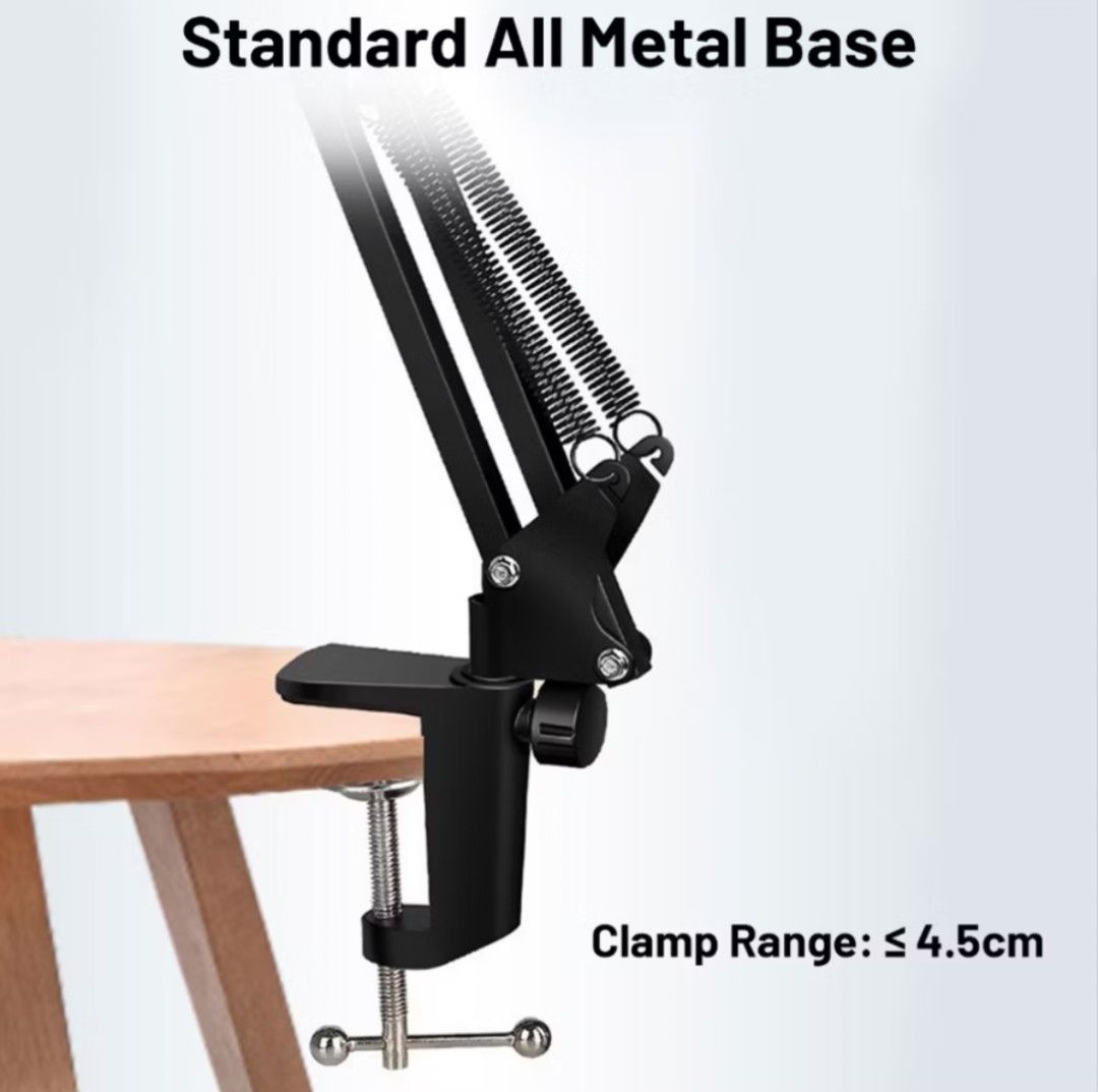Scissor microphone stand arm desktop metal base clamp63150000434946112