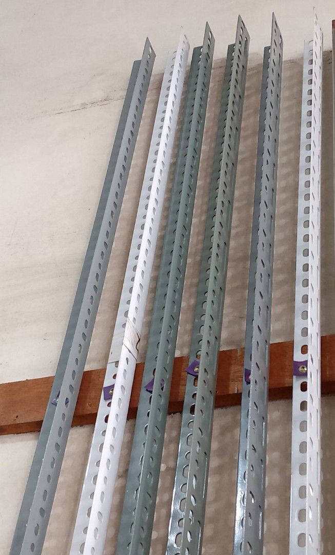 Slotted angle bar (Category: Construction & Building Materials) located in Manila. Submitted by mmarie092523 (Listing ID 1352312588, Image 1). Description: if you interested po kindly message me, I will send the prices, sizes, color and thick. thank you.