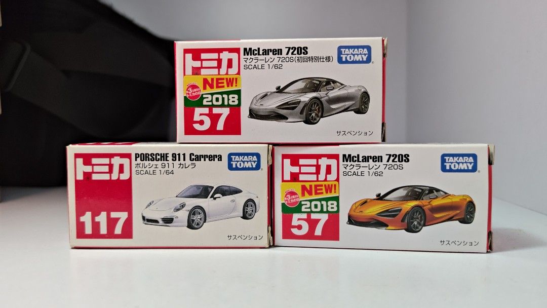 Tomica車仔 （分類：汽車模型）位於 Hong Kong。 由 fairladyz34 提交（商品編號 1352289310，圖片 6）。簡介： 全圖走不散賣 圖1：$200 Centenario 開過，盒一般，有膠袋 Reventon 開過，盒一般，一盒冇膠袋 Aventador 一盒全新，一盒盒一般冇膠袋 圖2：$50 Fairlady 全部開過盒一般冇膠袋 圖3：$150 黑盒，白盒86 開過盒ok有膠袋 舊86盒一般冇袋 BRZ盒殘冇袋 圖4：$300 Type R FK2 開過，盒ok，有袋 Type R FD2 開過，盒ok，冇袋 NSX 開過，盒ok，有袋 CR-Z Safety Car開過，盒ok，有袋 圖5：$300 Countach 開過，盒ok，有袋 S2000 開過，盒ok，有袋 RC F GT500 開過，盒ok，冇袋 IDS Concept 開過，盒ok，冇袋 圖6：$80 720S 開過，盒ok，有袋 911 開過，盒一般，冇袋 圖7：$250 FC，F