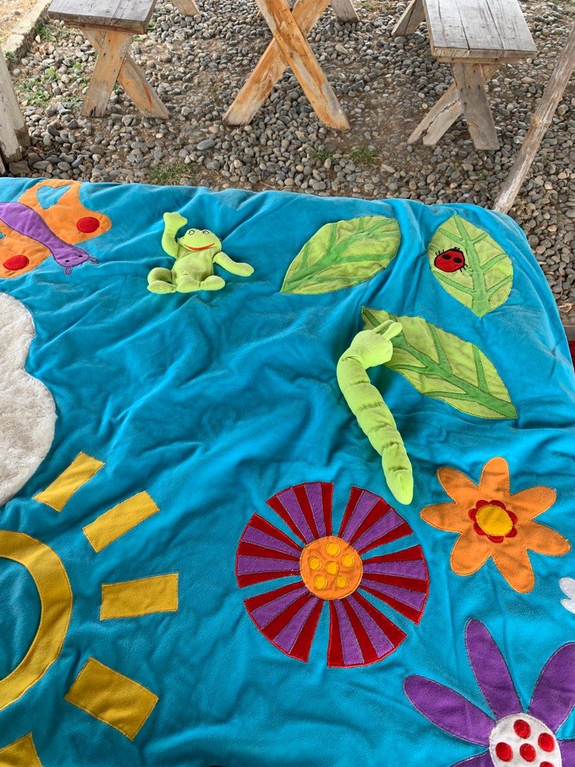 Ikea leka playmat /Tummy mat (Category: Infant Playtime) located in Guimba. Submitted by ynok0430 (Listing ID 1352203094, Image 2). Description: Activity mat For colors and sensory activity Velvety fabric Can be use on its own Color intact No stain no defects Big size can accommodate 2 infants Missing mirror Yes its 💯 machine washable.
