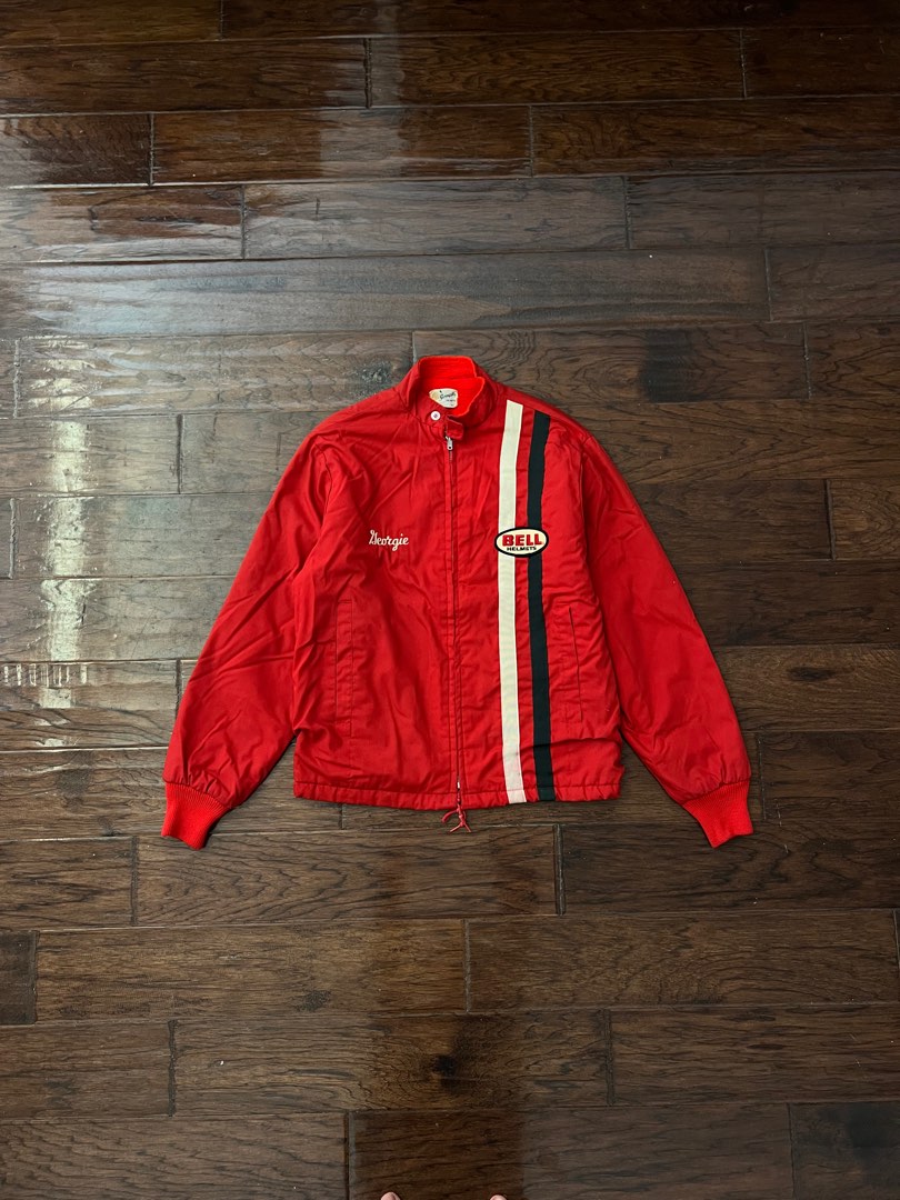 Vintage 70s Bell Helmet Racing Jacket, Men's Fashion, Coats, Jackets ...