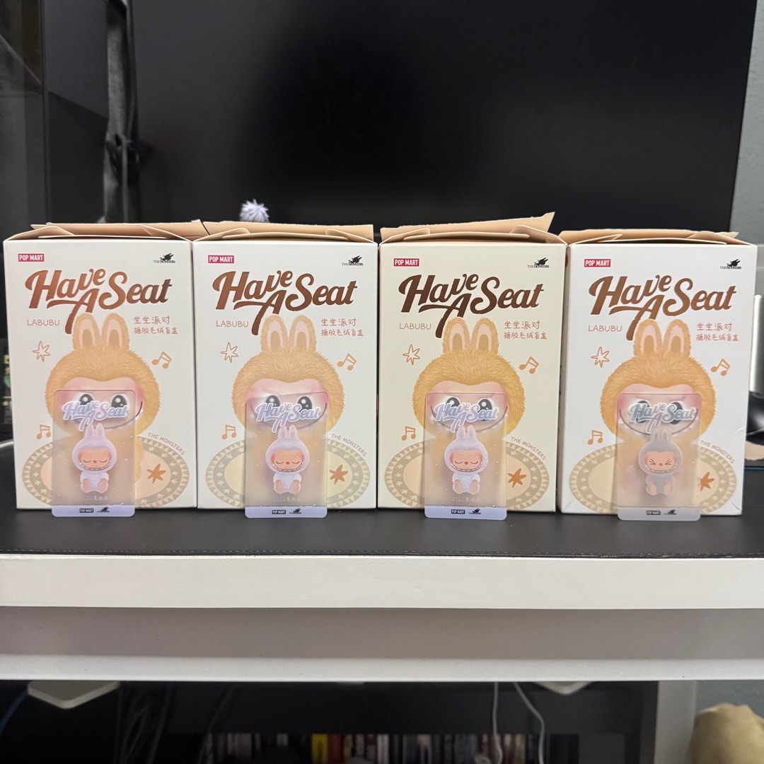 Labubu Zizi LBB Have A Seat V2 Hobbies Toys Stationery Craft 3 Zizi And 1 Hehe Labubu Have 1739279468 264771b7 