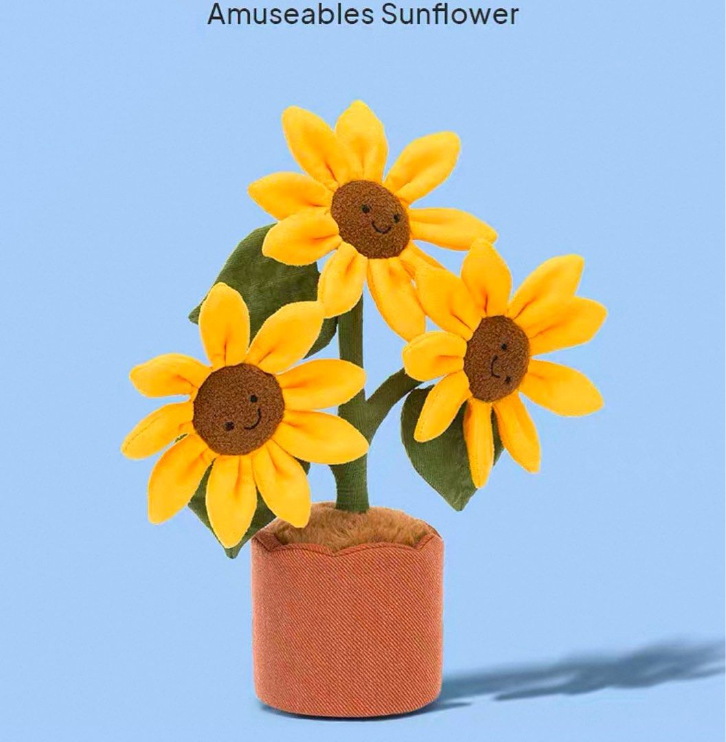 Amuseable Sunflower ひまわり 向日葵 お花 Jellycat Amuseables