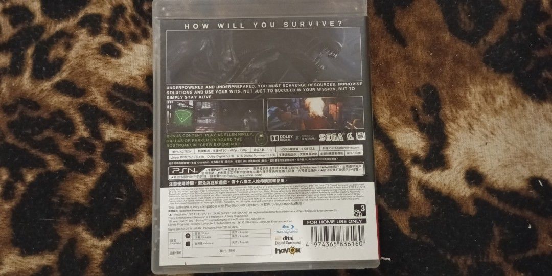 Alien isolation - PS3 (Category: PlayStation) located in Kuala Lumpur. Submitted by encik.efi (Listing ID 1352436079, Image 2). Description: Condition 9/10 Include manual book KL setapak.