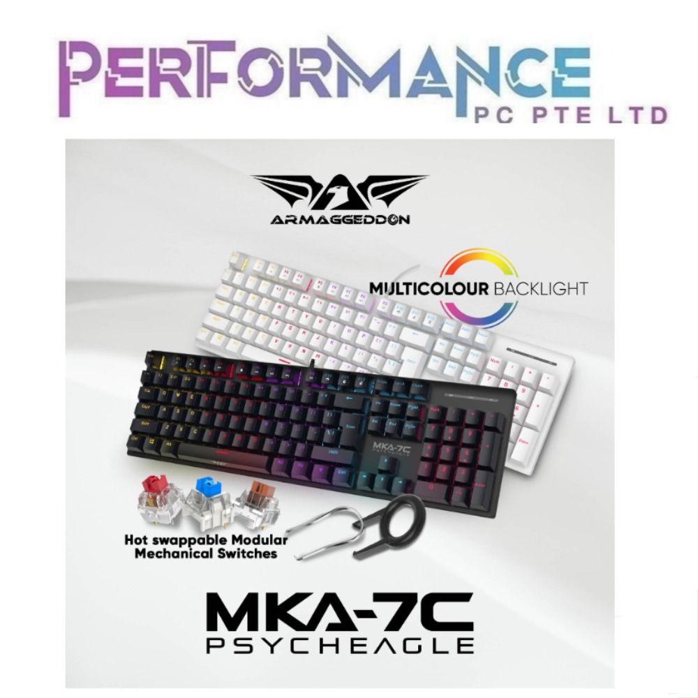 Armaggeddon MKA-7C 2024 Gaming Keyboards(Black/White )(2 YEARS WARRANTY ...