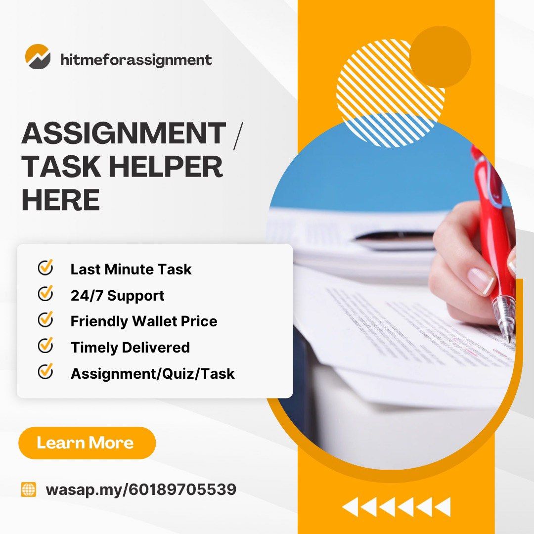 Assignment Helper (Category: Announcements) located in Shah Alam. Submitted by hitmeforassignment (Listing ID 1352353160, Image 1). Description: Hi, pm me for more details. I can help with your assignment with affordable prices. .
