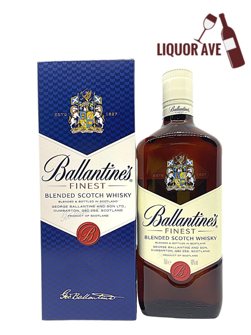 Ballantines Finest (750ml), Food & Drinks, Alcoholic Beverages on Carousell