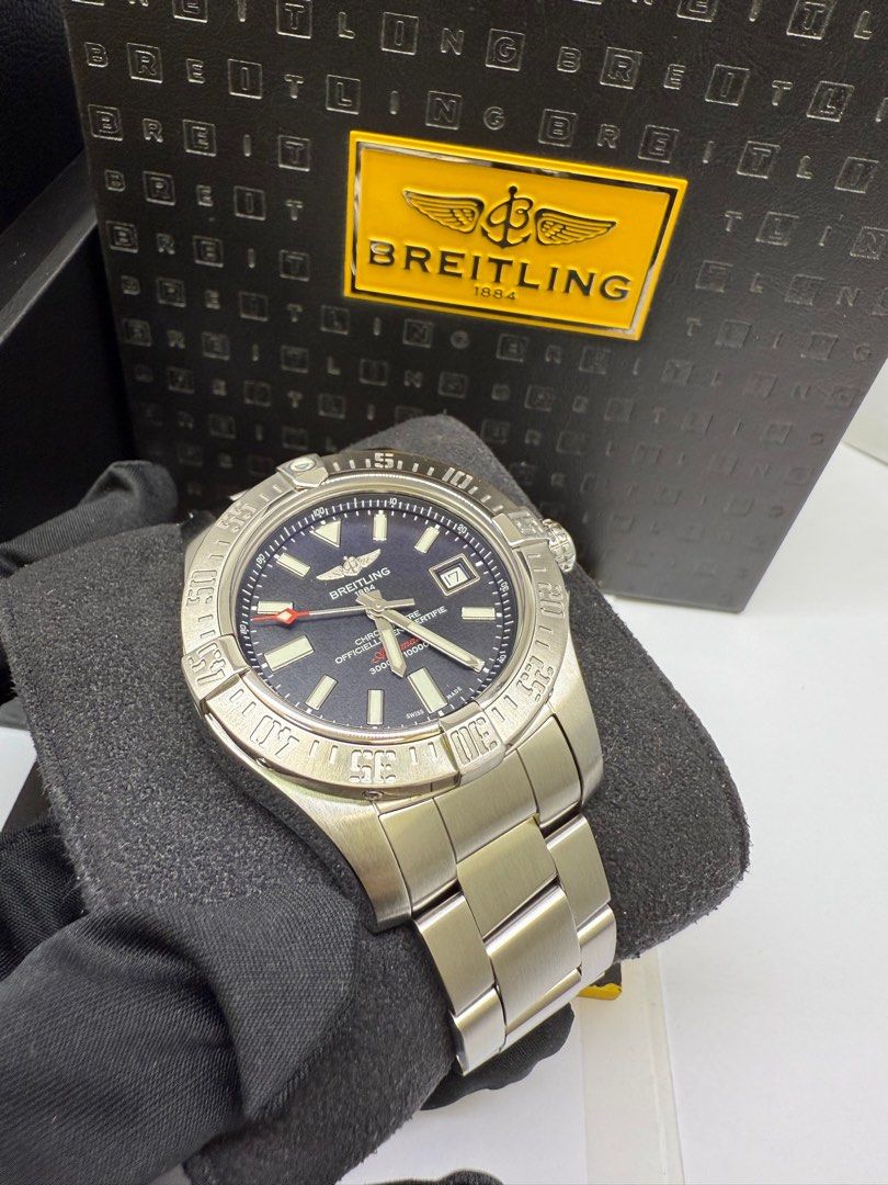 Breitling Avenger Seawolf (Category: Luxury Watches) located in Makati City. Submitted by itsyourwatches (Listing ID 1352365233, Image 1). Description: P180,000 Breitling Avenger Seawolf Black Dial, 45mm Steel Automatic Ref-A1733110/BC30 Year 2014 Box & Papers .