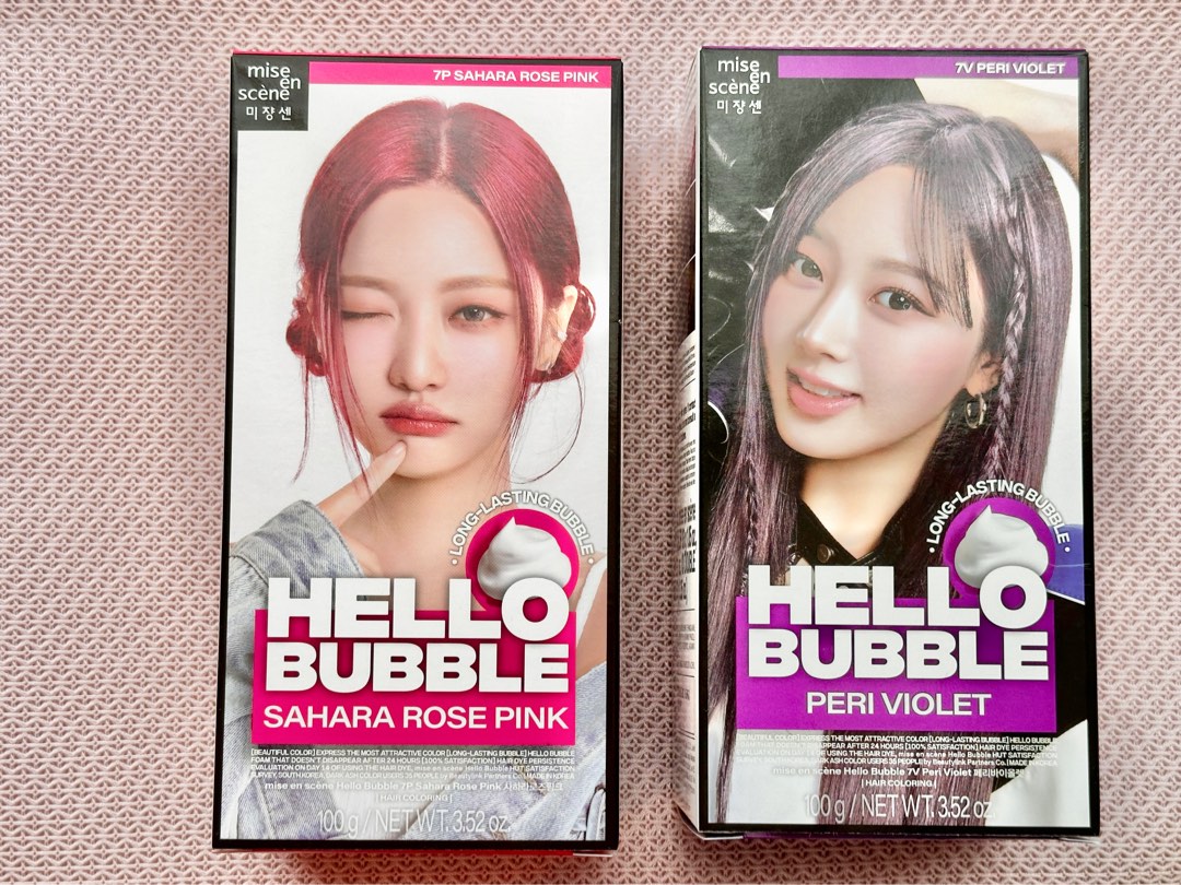 High-Quality Hello Bubble Hair Color Image in HD