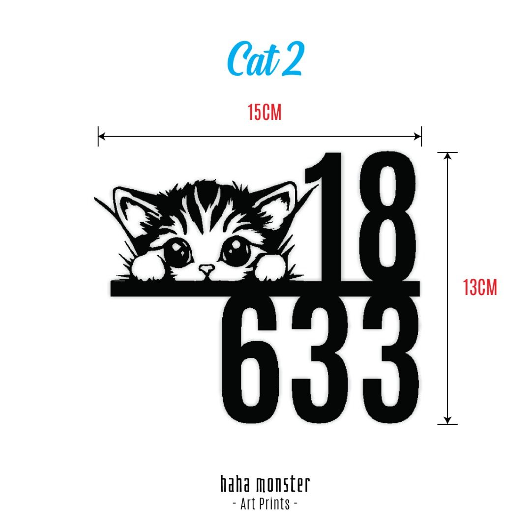 Customised HDB Unit Number | Pesonalised House Gate Number Signage ...
