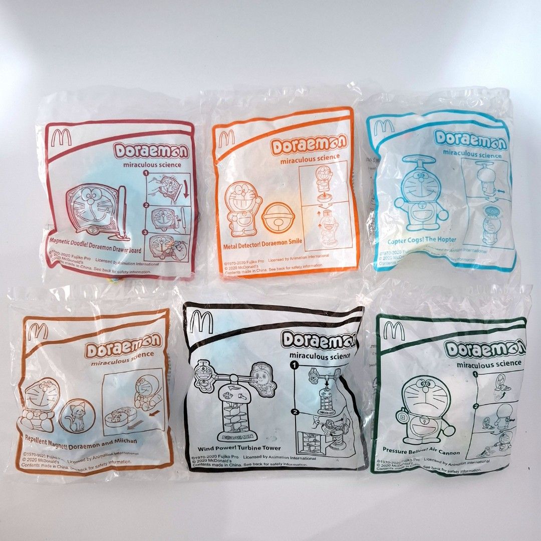 Doraemon Happy Meal Toy (2020) (Category: Character Goods) located in Rizal. Submitted by ohmanhay (Listing ID 1352460688, Image 1). Description: ❗️PLEASE READ BEFORE MESSAGING❗️ *sold as bundle only *needs a little cleaning *decluttering *need funds *guaranteed 100% authentic *please refer to the photos above *all items are available unless stated otherwise MANAGE YOUR EXPECTATIONS *Actual item posted *Color may vary due to lighting *Buy at your