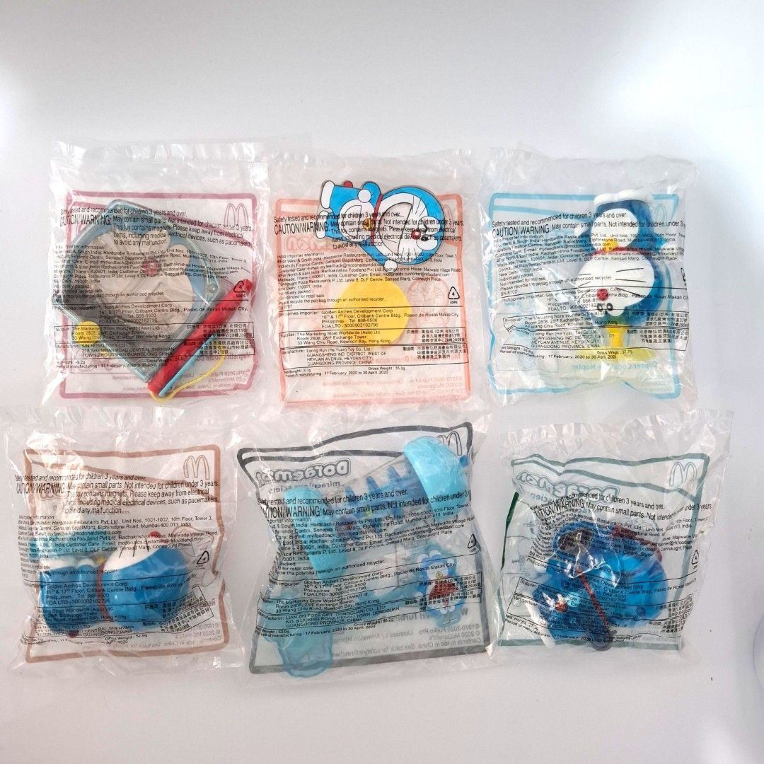Doraemon Happy Meal Toy (2020) (Category: Character Goods) located in Rizal. Submitted by ohmanhay (Listing ID 1352460688, Image 2). Description: ❗️PLEASE READ BEFORE MESSAGING❗️ *sold as bundle only *needs a little cleaning *decluttering *need funds *guaranteed 100% authentic *please refer to the photos above *all items are available unless stated otherwise MANAGE YOUR EXPECTATIONS *Actual item posted *Color may vary due to lighting *Buy at your