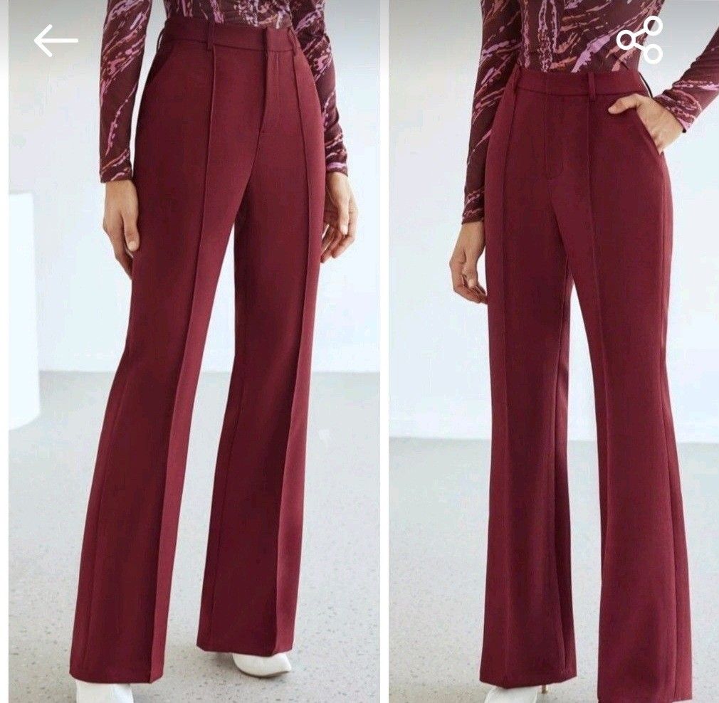 Flare Pants Dark Red (Category: Other Bottoms) located in Quezon City. Submitted by cdm19 (Listing ID 1352497873, Image 1). Description: MOFT brand Large - 32 inches Flare Pants RFS: I bought it online, does not fit me when it arrived.