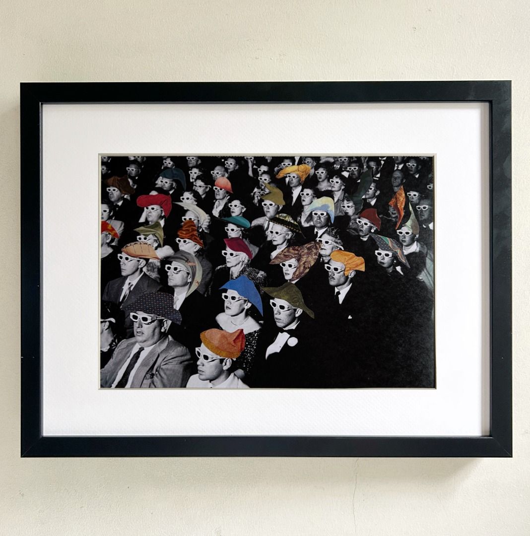 FOR EYERMAN SERIES: No.6 17 x 13.5 inches Original Collage Artwork with ...