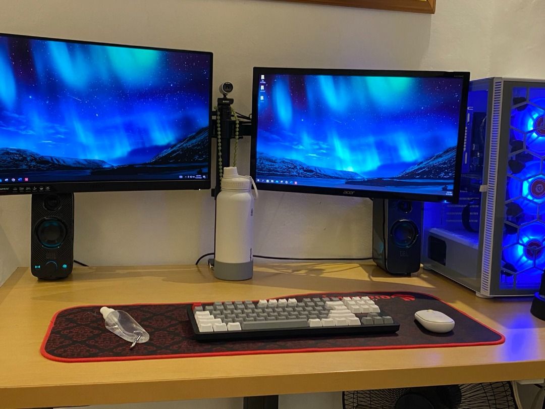 Gaming Computer - For Sale (Category: Desktops) located in Pasig City. Submitted by owenmaye30 (Listing ID 1352386238, Image 1). Description: 11th Gen Intel(R) Core(TM) i5-11400 @ 2.60GHz 16.0 GB of RAM DDR4 512 NVME SSD 1TBHDD Gigabyte Radeon RX 570 8GB Thermaltake Smart RGB Series PSU 500W 24 Inches MSI Monitor 144HZ 20 Inches Acer Monitor| Dual Bracket Note : ( Open for selling by parts ) .