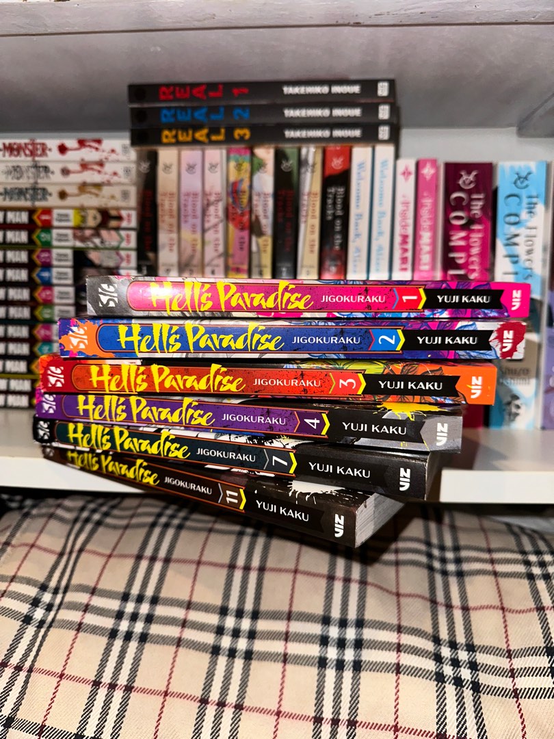 Hell's Paradise manga (Volumes 1, 2, 3, 4, 7, 11),