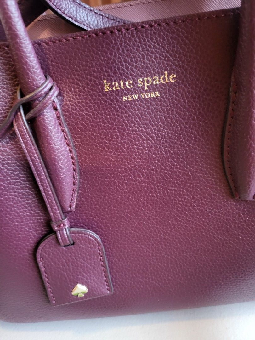 Kate Spade Eva Small Satchel, Deep Plum (Category: Luxury Bags & Wallets) located in Manila. Submitted by camar195 (Listing ID 1352493939, Image 2). Description: Kate Spade Eva Small Satchel, Deep Plum Inclusion: Tags Cards Description: Hardly used Nothing to declare *All items are authentic No lowballers PM for inquiries *Shipping and delivery c/o the buyer *Meet-up for serious buyers only (PM us for location).