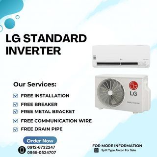 LG DUAL INVERTER SPLIT TYPE AIRCON BRANDNEW SEALED