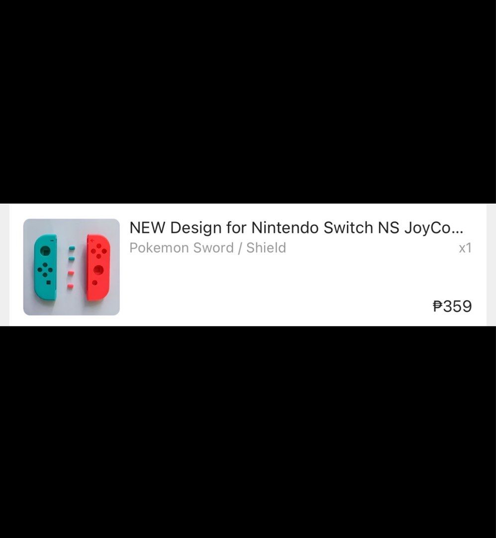 Nintendo Switch NS hardshell case (Category: Cases & Covers) located in Pasig City. Submitted by kluxstuff (Listing ID 1352446954, Image 2). Description: Got it at the orange app for 360 Selling for 300 na lang, wrong size, di pala kasya sa Oled 😓.