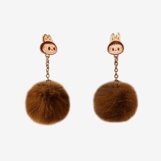 Popmart Warm Fluffy Labubu Pompom Earrings (Category: Earrings) located in Manila. Submitted by gmtpreloved (Listing ID 1352516538, Image 3). Description: Original.