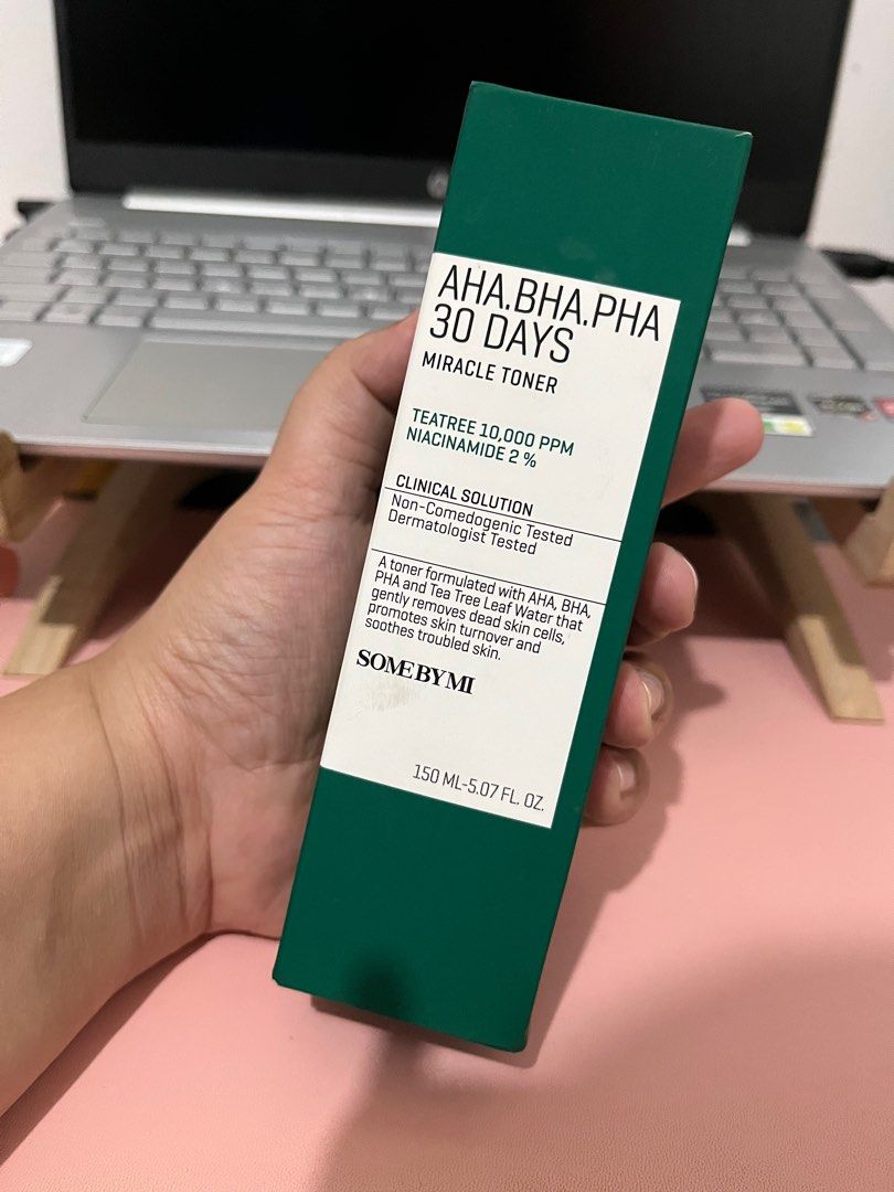 Some By Mi 30 Days Miracle Toner 150ml (Category: Face Care) located in Liliw. Submitted by lovedbycj (Listing ID 1352508933, Image 2). Description: 99% full inopen lang and used once.