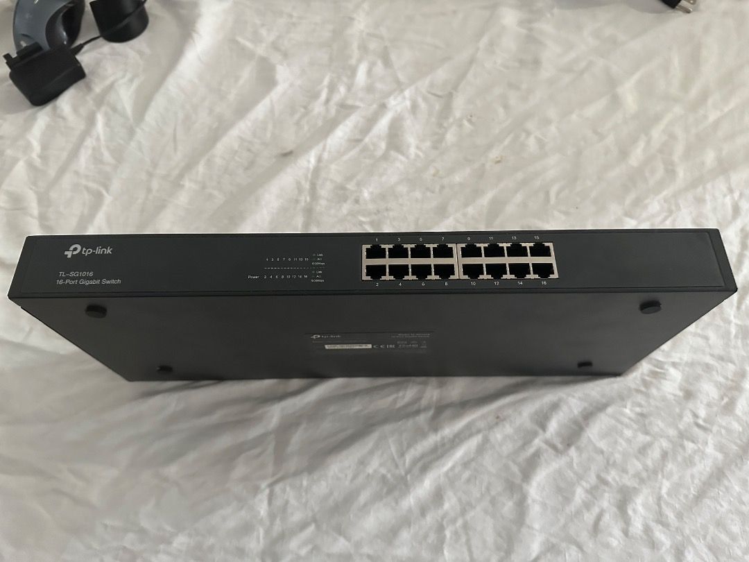 TP-Link SG1016 16-Port Gigabit Rackmount Switch (Category: Networking) located in Angeles City. Submitted by snooky181469 (Listing ID 1352429378, Image 2). Description: PLEASE READ! 1. Item is available. 2. Price is fixed until you make a reasonable offer. 3. Shipment is from Angeles, Pampanga and costs are for buyer's account. 4. Item is as fully working and has no defects or issues. Features: - 16 10/100/1000Mbps RJ45 ports - Innovative energy-