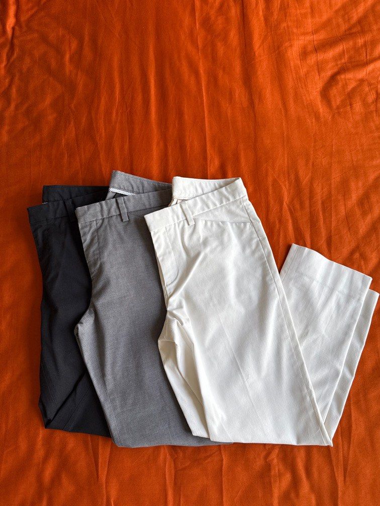 Uniqlo Pants (Category: Other Bottoms) located in Singapore. Submitted by linzzyt (Listing ID 1352348415, Image 1). Description: Uniqlo 3/4 pant (mid waist). Available in 3 colours - black, grey and white. One pair at $10 .