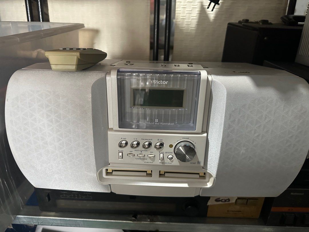 Victor Compact Component MD system (100volts) (Category: Portable Audio Accessories) located in Rodriguez. Submitted by pwestoonlinestore (Listing ID 1352385915, Image 1). Description: With remote control 100 volts (need stepdown transformer) All working Cd player - minsan ayaw .