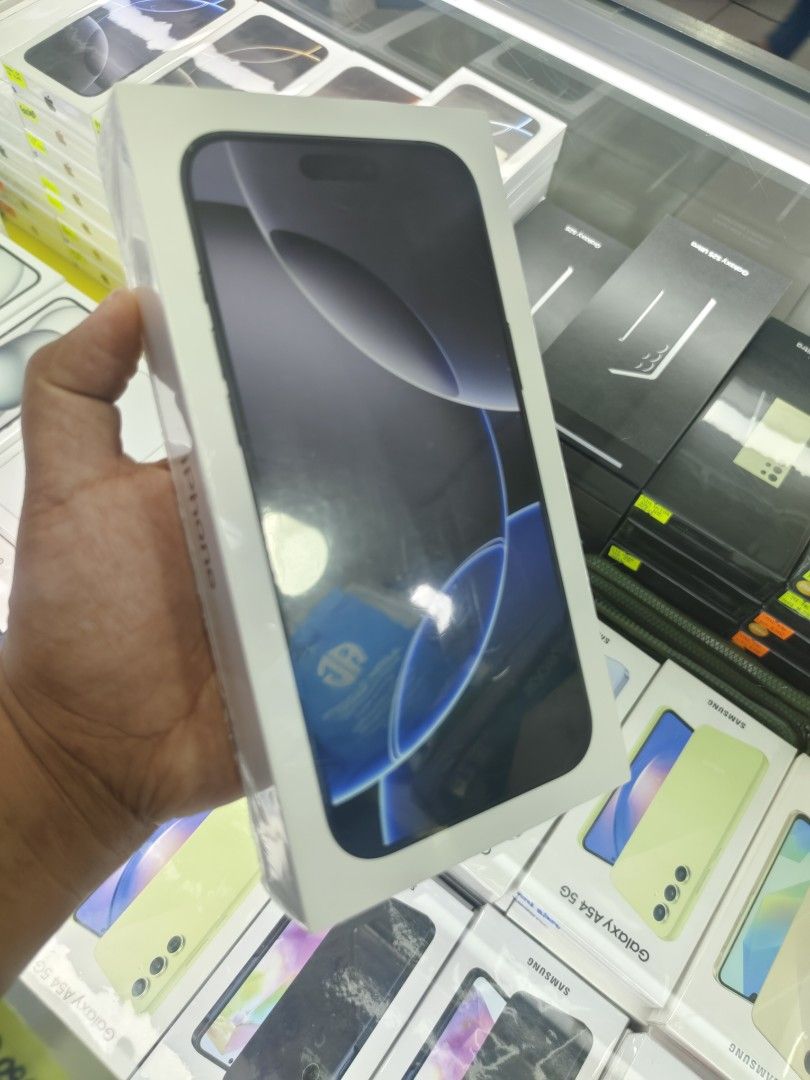16PRO MAX 256GB SMART LOCK ✅ (Category: iPhone 16 Series) located in San Juan City. Submitted by ABTGadgets (Listing ID 1352589467, Image 3). Description: IPHONE 16PRO MAX 256GB ✅ SMART LOCK ✅ Brand new sealed ✅ never activate(open) ✅ factory sealed ✅ 1 year warranty ✅ 100% Legit / original Freebies: Clear case/tempered glass NOTE: All units are:👈👈 - ✅100% original authentic (legit) - ✅standard factory package Mode of payment: -Cash -Online / b