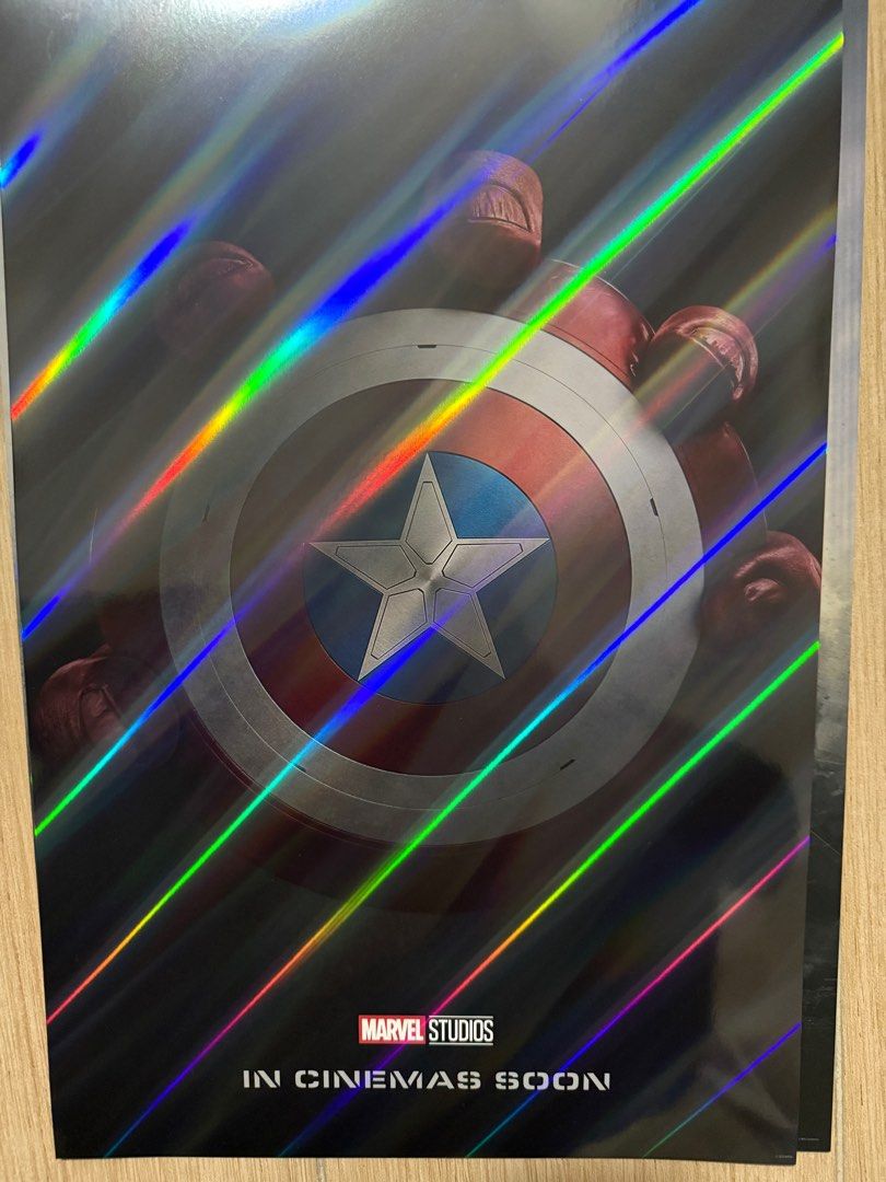 美國隊長4 A3珍藏海報+IMAX海報連紀念珍藏幣, 興趣及遊戲, 收藏品及紀念品, 明星周邊- Carousell