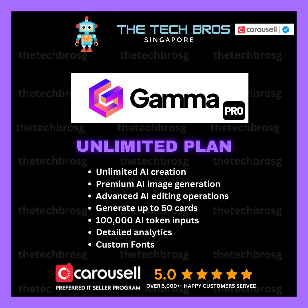 ⭐️ Gamma AI Pro - Presentations and Slide Decks with AI Premium Gamma ...
