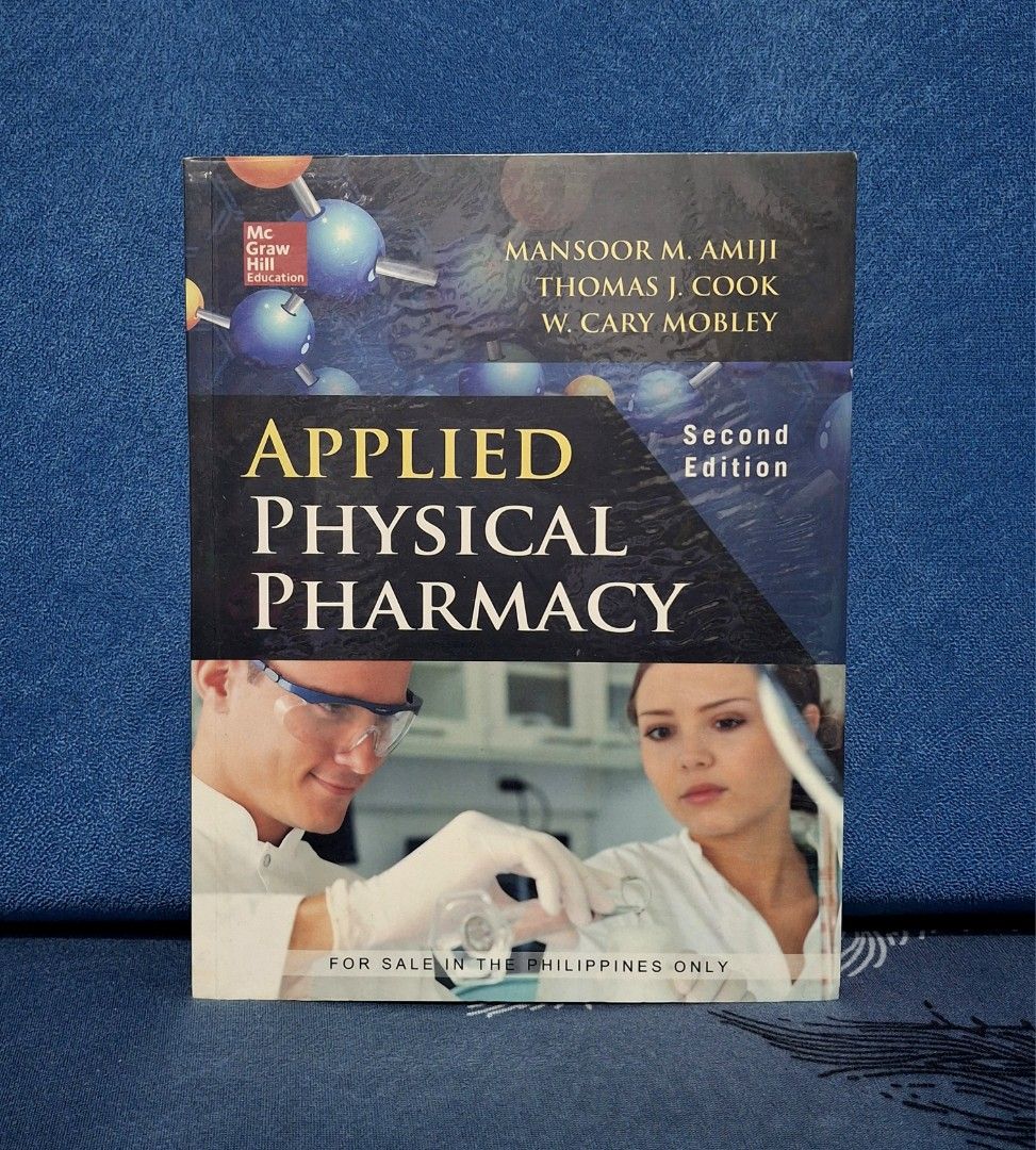 Applied Physical Pharmacy (2nd Edition) (Category: Textbooks) located in Manila. Submitted by defnother (Listing ID 1352590113, Image 1). Description: Secondhand Pharmacy Book – no writings/highlights – with plastic cover mop: gcash mod: ggx / j&t / sdd.