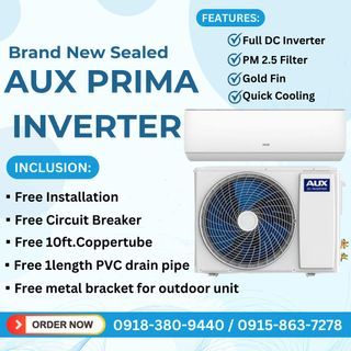 ❄️AUX PRIMA INVERTER SPLIT TYPE AIRCON