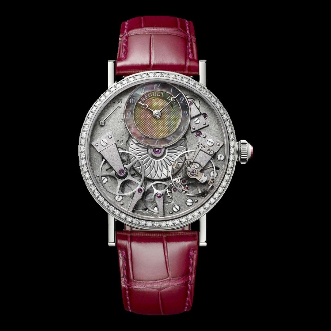 Breguet Tradition Ladies Complication Open Work in 18K White Gold, Mother Of Pearl Dial & Diamonds Model Ref. 7038BB Brand New 2025 (Category: Watches) located in Singapore. Submitted by luxemontresg (Listing ID 1352627897, Image 1). Description: We have for sale a Breguet Tradition Ladies "Complication" Open Work in 18K White Gold Model Ref. 7038BB (Brand New Condition) Model Reference • 7038BB/1T/9V6 D00D Gender • Womens Condition • Brand New I