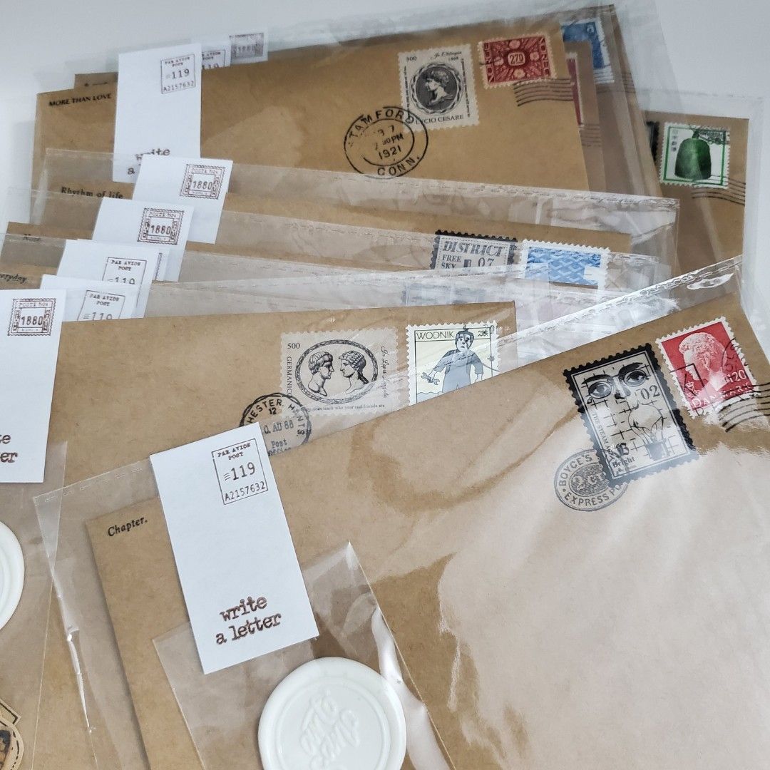 Arto'sano Diy Letter Sets Envelope (Category: Craft Supplies & Tools) located in Quezon City. Submitted by izabelleuy (Listing ID 1352683783, Image 1). Description: Diy Letter Set (180 each set) -Envelope -Arto'sano Wax Seal -Stickers -2 sheets of cream paper 3 stocks available ready to pick up tags. vintage, classic.