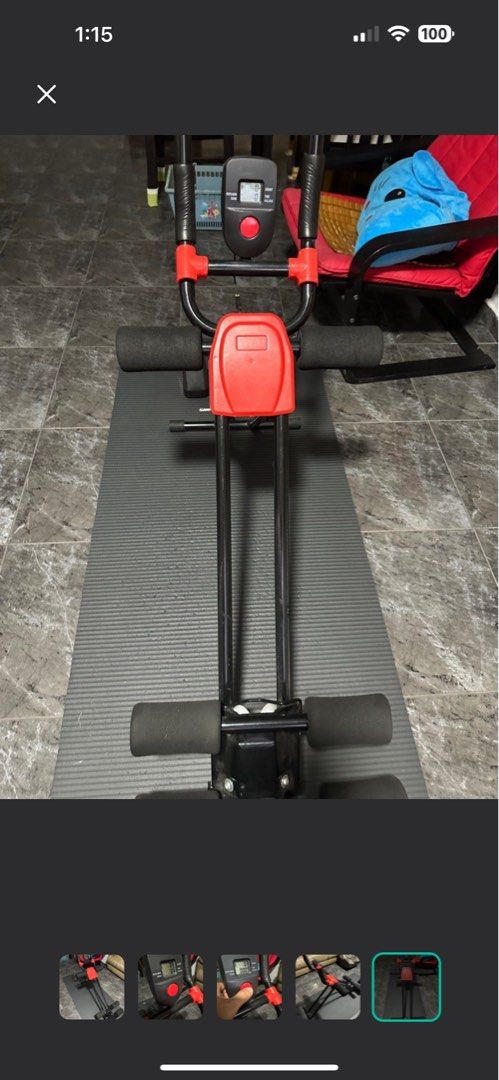 Exercise Machine (Category: Toning & Stretching Accessories) located in Singapore. Submitted by chelsea1980 (Listing ID 1352589548, Image 1). Description: Deal at only my downstairs sengkang.
