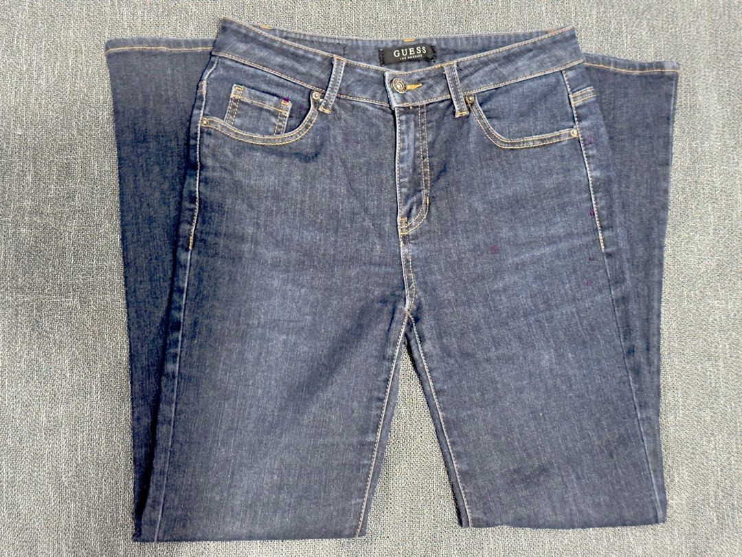 GUESS JEANS SIZE 28 HW STRAIGHT CUT (Category: Jeans) located in Bacolod City. Submitted by bprelovedcollection (Listing ID 1352689657, Image 1). Description: GUESS JEANS SIZE 28 HW STRAIGHT CUT.