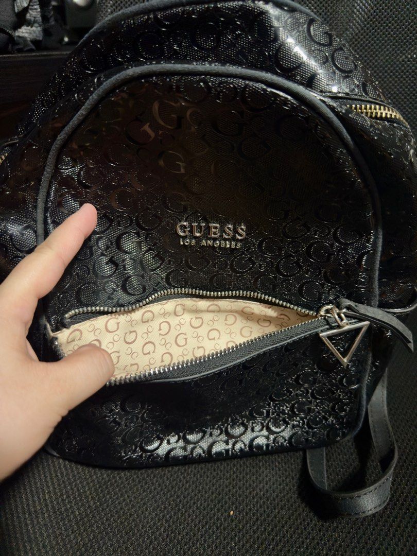 GUESS Leather Backpack (Category: Backpacks) located in Makati City. Submitted by ____alex (Listing ID 1352673323, Image 2). Description: No issues! Just decluttering :) Looks small, but very spacious inside. Made of really nice material, very sturdy. .