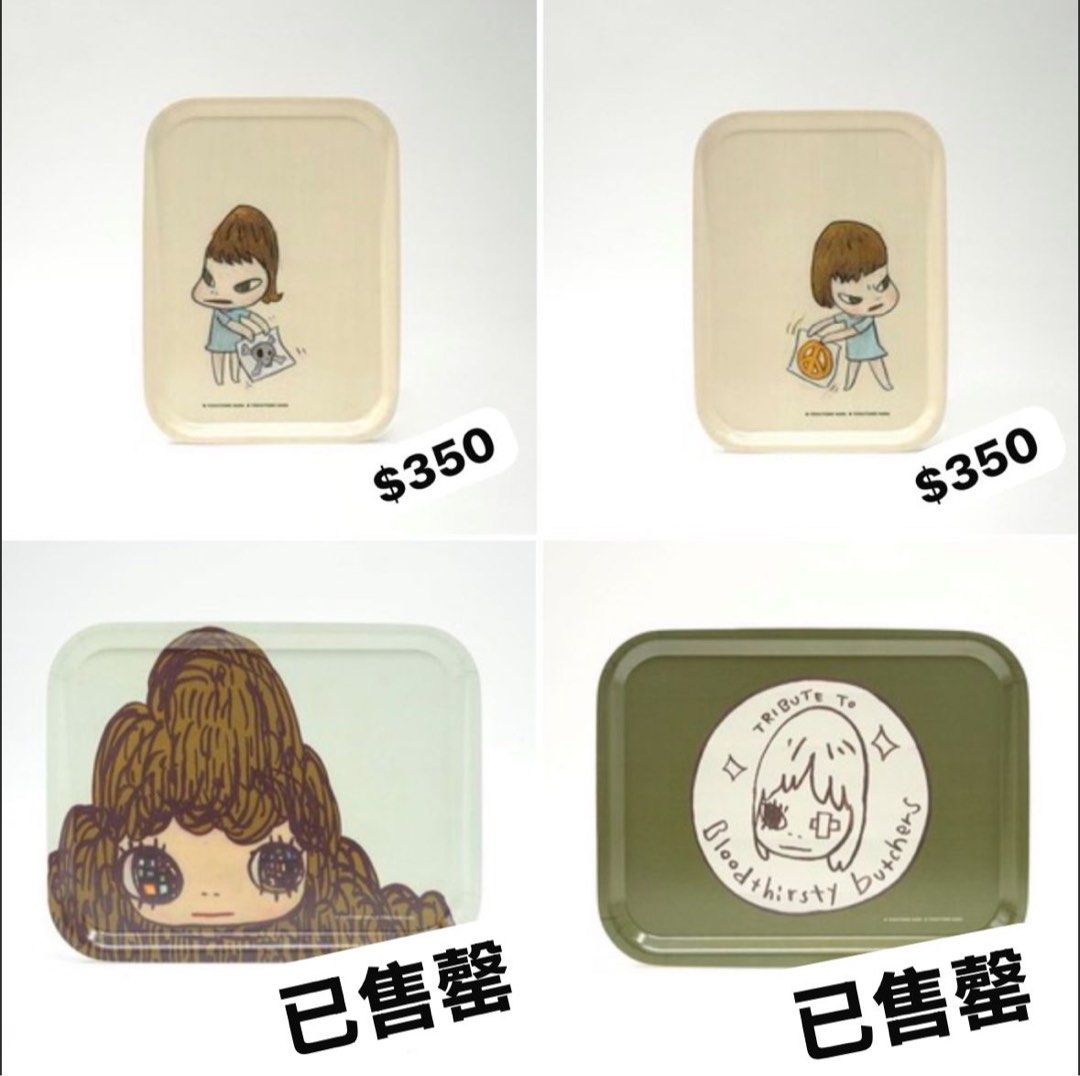 奈良美智トレイ　How2work 奈良美智木盤YN04 - Untitled (2006) 款- HOW2WORK Artwork Tray