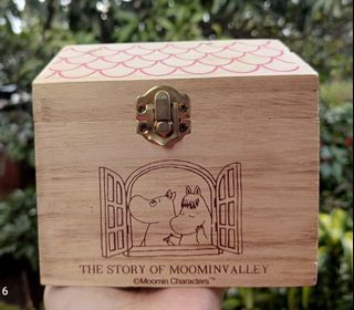 Jewelry Box, Organizer, Wood Container Moomin