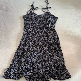 Lovito Casual Floral Tie Front Dress