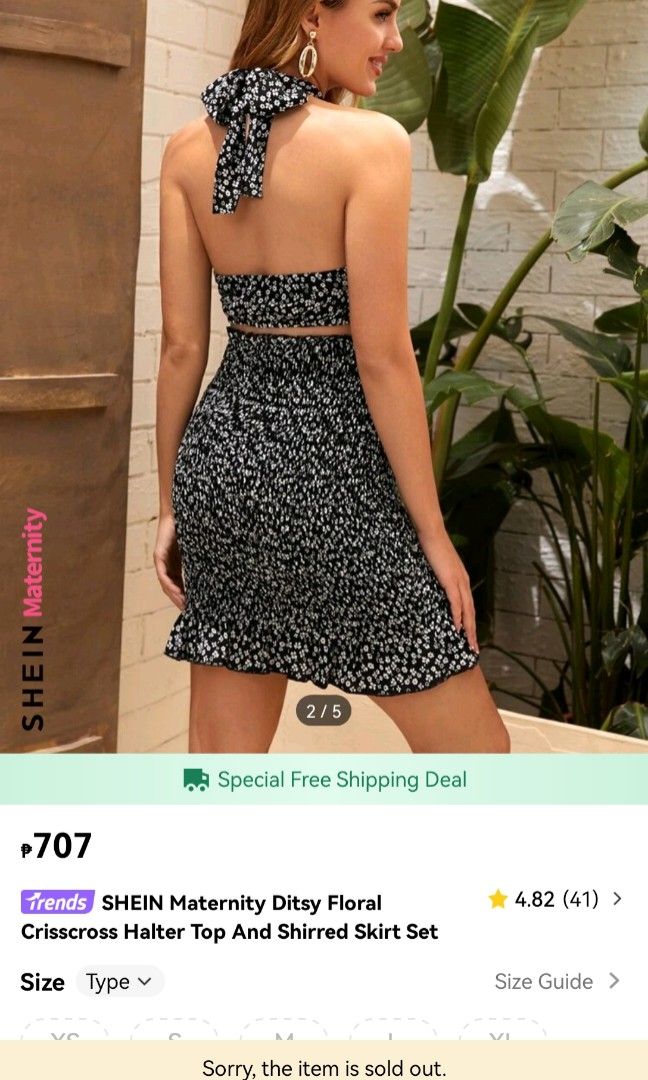 maternity crisscross halter terno (Category: Sets or Coordinates) located in Manila. Submitted by canbeyours123 (Listing ID 1352532474, Image 2). Description: .